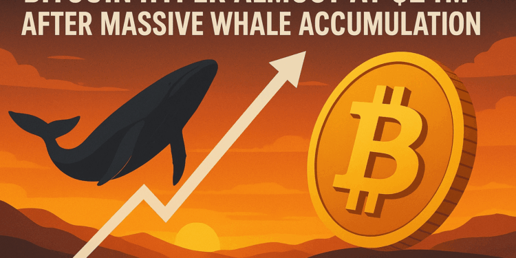 Bitcoin Hyper Almost at $24M After Massive Whale Accumulation