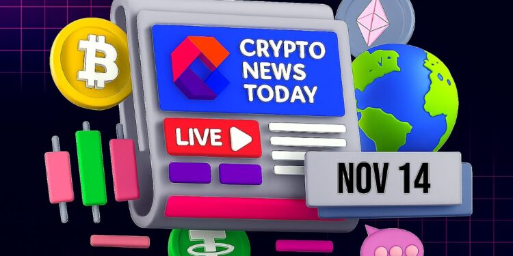 [LIVE] Crypto News Today: Latest Updates for Nov. 14, 2025 – Market Bleeds as Bitcoin Slips Under $98K; Anchorage Scoops Up 4,094 BTC Amid Selloff