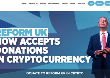 UK Eyes Crypto Political Donation Ban, Threatening Farage’s Reform War Chest