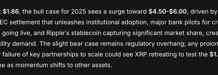 China’s DeepSeek AI Predicts the Price of XRP, Solana, Cardano by the End of 2026
