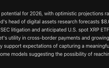 China’s Alibaba AI Predicts the Price of XRP, Solana and Bitcoin By the End of 2026