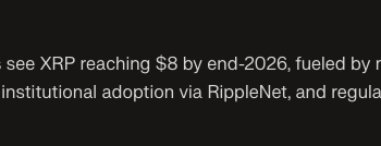 Perplexity AI Predicts the Price of XRP, Cardano and Bitcoin By the End of 2026