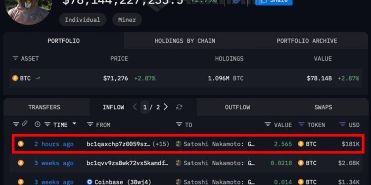 Bitcoin Price Prediction: Satoshi’s Wallet Just Got $174K in BTC – Is the Creator About to Return?