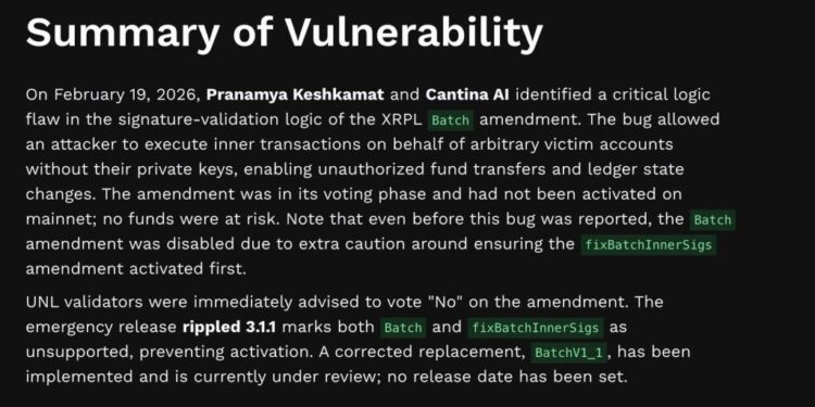XRP Price Prediction: Critical Bug Almost Drained User Wallets — Are XRP Holders Safe Now?