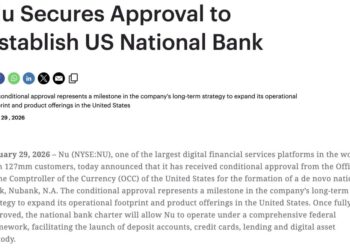 Brazil’s Nubank Wins OCC Conditional Approval for U.S. National Bank – Crypto Custody Soon?