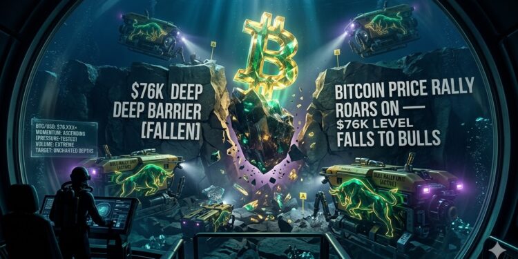 Bitcoin Price Rally Roars On — $76K Level Falls to Bulls