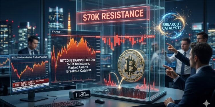 Bitcoin Price Trapped Below $70K, Market Awaits Breakout Catalyst