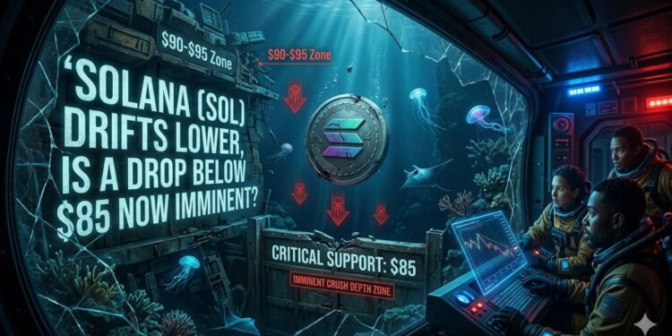 Solana (SOL) Drifts Lower, Is a Drop Below $85 Now Imminent?