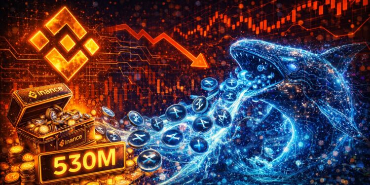 Binance Leads XRP Whale Exodus As 530M Tokens Exit In Single-Day Surge