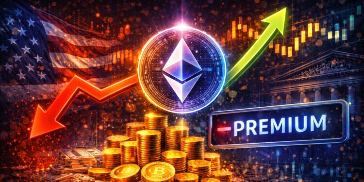 Ethereum Price Divergence Signals Weak US Buying Pressure: Coinbase Premium Stays Negative