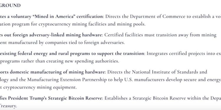 Senators Introduce ‘Mined in America’ Bill to Boost US Bitcoin Mining