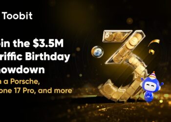 Toobit Celebrates 3rd Anniversary with $3.5 Million Prize Pool and Porsche Giveaway