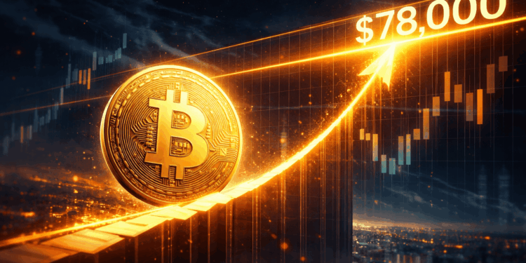 Bitcoin Bulls Eye $78,000, But Glassnode Urges Caution