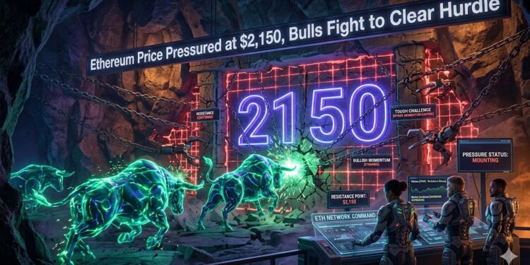 Ethereum Price Pressured at $2,150, Bulls Fight to Clear Hurdle
