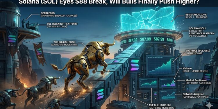 Solana (SOL) Eyes $88 Break, Will Bulls Finally Push Higher?
