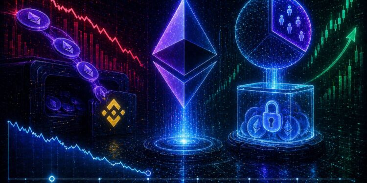 Binance Ethereum Supply Hits 2020 Levels While Staking Locks A Third: Repricing Ahead?