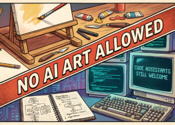 No AI Art Allowed, Code Assistants Still Welcome