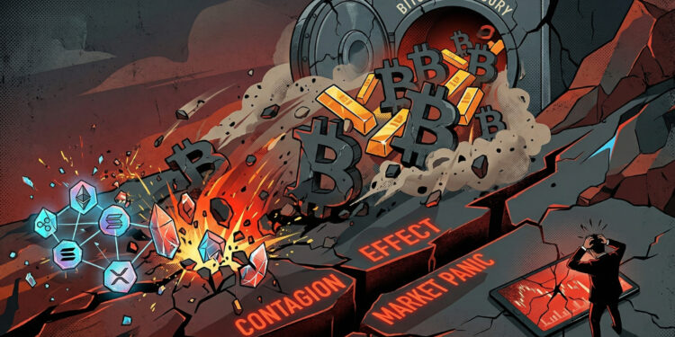 Bitcoin Treasury Sell-Off Sparks Fears of Crypto Contagion