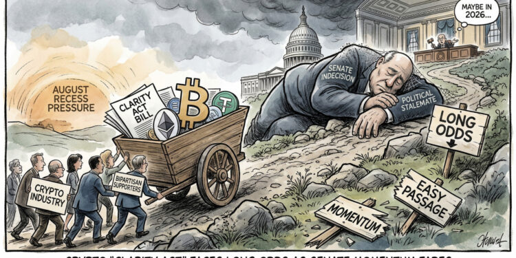 Analysts Say Crypto “Clarity Act” Faces Long Odds as Senate Momentum Fades