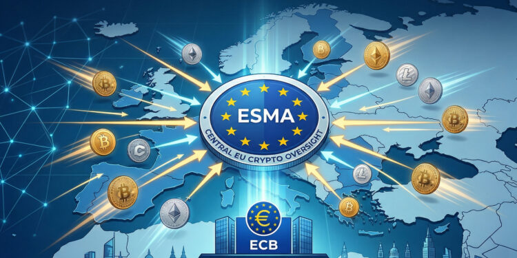 ECB Backs Plan to Centralise EU Crypto Oversight Under ESMA