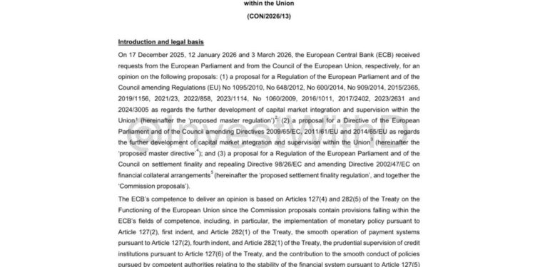 ECB Backs ESMA-Led Crypto Supervision in EU: Tighter MiCA Enforcement Incoming