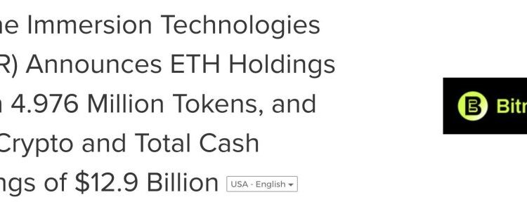 Bitmine Buys 101,627 Ethereum Worth Over $230M in Its Biggest Weekly Accumulation of 2026