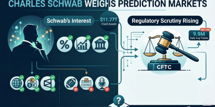 Charles Schwab Weighs Prediction Markets as Trading Boom Draws Wall Street Interest