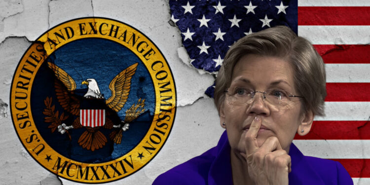 Warren Challenges SEC Chief as Enforcement Actions Hit Decade Low