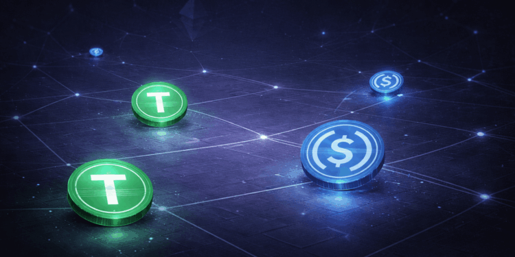 USDT, USDC Activity Drops To Lowest Level Of 2026 On Ethereum