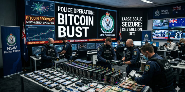 NSW Police Pull Off One of Australia’s Largest Bitcoin Busts in History