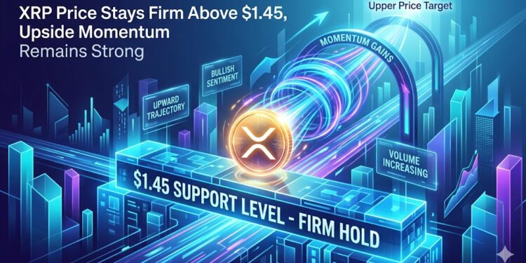 XRP Price Stays Firm Above $1.45, Upside Momentum Remains Strong
