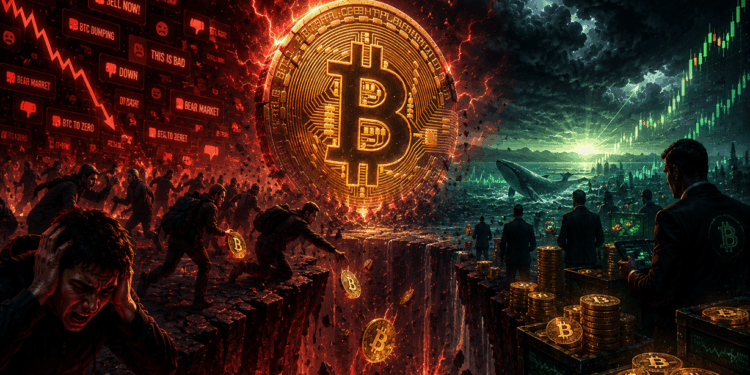 Bitcoin Fall Under $77,000 Triggers Spike In Social Media FUD