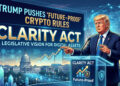 Trump Pushes ‘Future-Proof’ Crypto Rules as CLARITY Act Faces Senate Battle