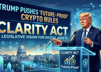 Trump Pushes ‘Future-Proof’ Crypto Rules as CLARITY Act Faces Senate Battle