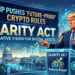 Trump Pushes ‘Future-Proof’ Crypto Rules as CLARITY Act Faces Senate Battle