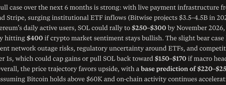 Perplexity AI Predicts Unexpected Solana Price in 6 Months