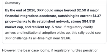 Warren Buffet Agent (WarrenAI) AI Predicts XRP Price By End of 2026