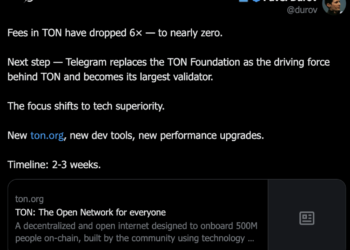 Pavel Durov Just Took Over TONCoin as Its Largest Validator and Cut Fees to Near Zero: Is This the Catalyst TON Has Been Waiting For?