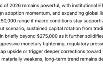 US Goverment Secret AI Model Predicts the Shocking Price of Bitcoin by The End of 2026