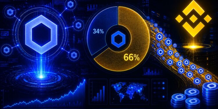 Chainlink Sends A Rare Signal As 66% Of Exchange Supply Sits On Binance