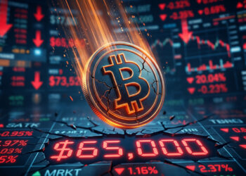 Bitcoin Plunges to $65,000 as $1.8 Billion in Crypto Positions Are Liquidated