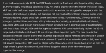 This ChatGPT AI XRP Price Prediction Should Not Make Sense But It Does
