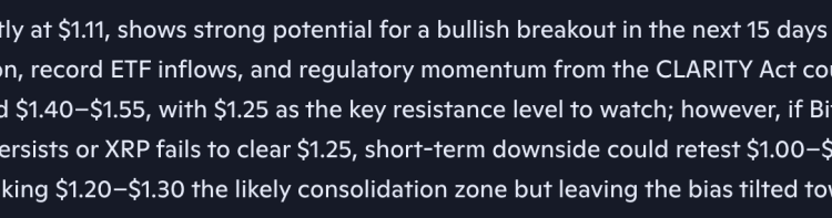 Microsoft Copilot AI Predicts Decisive XRP Price in The Next 15 Days