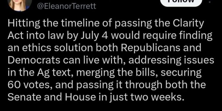 Experts Claim July 4 CLARITY Act Signing Is “Realistically Impossible”, What Happens to Crypto Now?
