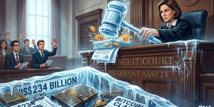 Judge Freezes Controversial Bid to Claim US$234 Billion in Dormant Bitcoin Wallets