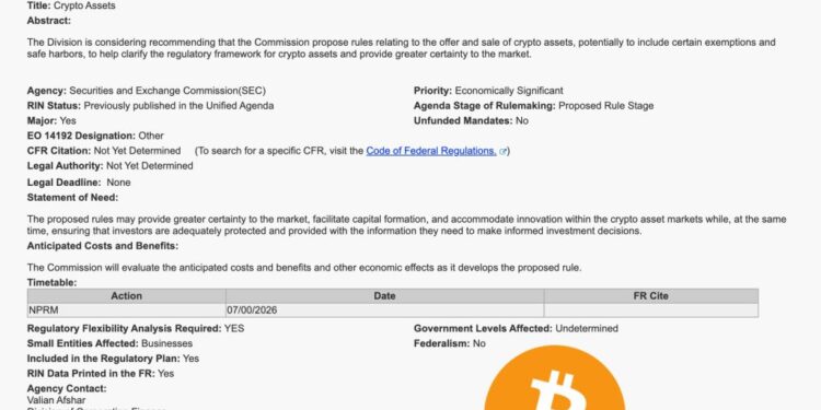 SEC’s 2026 Crypto Rulemaking Plan: Safe Harbors, Broker-Dealer Rules and ATS Amendments