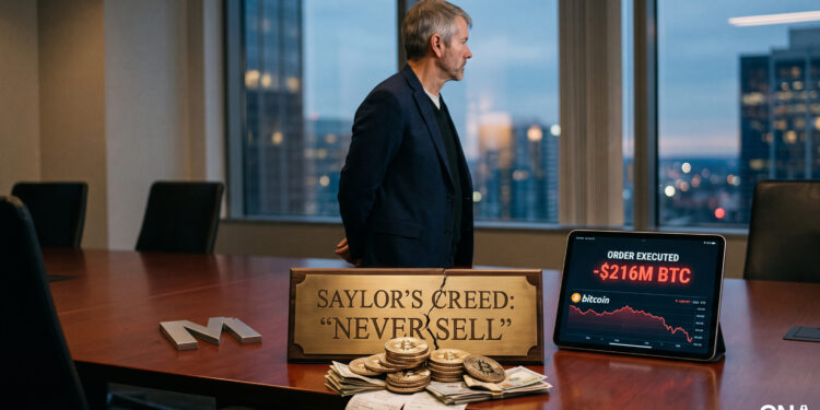 Strategy Sells $216M in Bitcoin, Breaking Saylor’s ‘Never Sell’ Creed