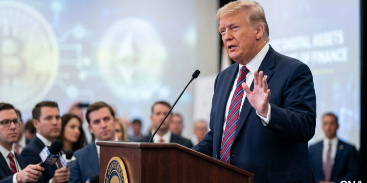 Trump Calls Crypto ‘Powerful’ While Defending Distance From Family’s Digital Asset Business